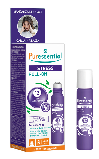 PURESSENTIEL ROLLER SOS STRESS 12 OLI ESSENZIALI 5 ML - Farmamood