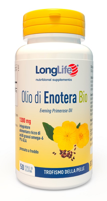 LONGLIFE OLIO ENOTERA BIO 1300 MG 50 PERLE - Farmamood