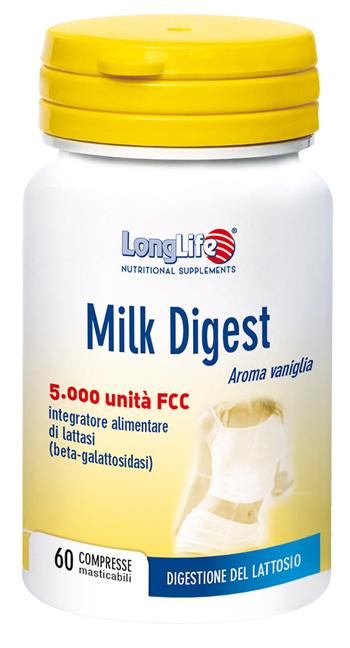 LONGLIFE MILK DIGEST 60 COMPRESSE - Farmamood