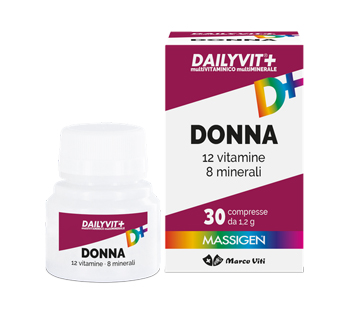 DAILYVIT+ DONNA MULTIVITAMINICO E MULTIMINERALE 30 COMPRESSE RIVESTITE - Farmamood