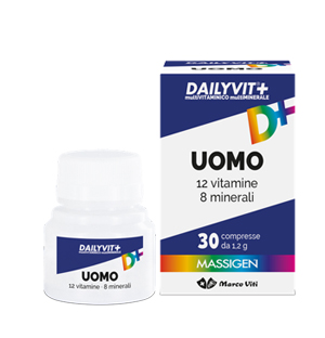 DAILYVIT+ UOMO MULTIVITAMINICO E MULTIMINERALE 30 COMPRESSE RIVESTITE - Farmamood