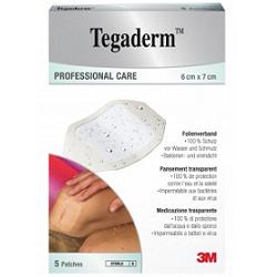 TEGADERM MEDICAZIONE IMPERMEABILE TRASPARENTE 5 PEZZI 6X7 CM - Farmamood