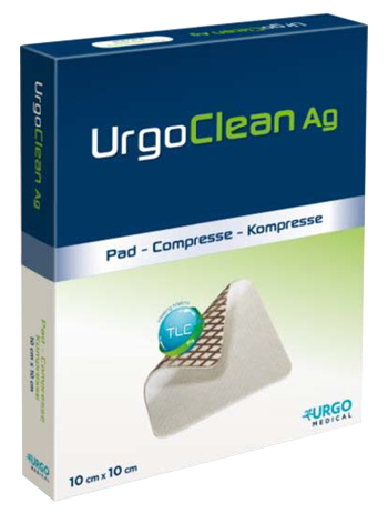 MEDICAZIONE TNT ASSORBENTE GELIFICANTE URGOCLEAN AG/SILVER 6X6CM 5 PEZZI - Farmamood