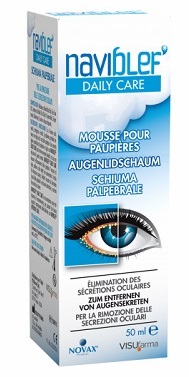 NAVIBLEF DAILY CARE SCHIUMA PER RIMOZIONE SECREZIONI OCULARI DA PALPEBRE E CIGLIA 50 ML - Farmamood