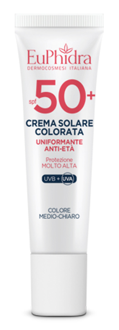EUPHIDRA KALEIDO CREMA COLORATA MEDIO-CHIARO VISO SPF50+ 30 ML - Farmamood