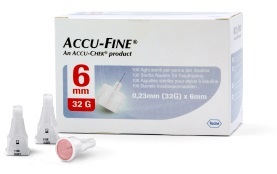 AGO PER PENNA DA INSULINA ACCU-FINE PEN NEEDLE ACCU-CHEK GAUGE 32 X 6MM 100 PEZZI - Farmamood