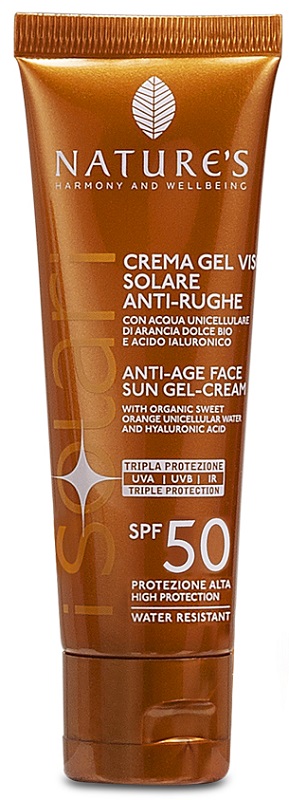 NATURE'S I SOLARI CREMA GEL VISO ANTIRUGHE SPF50 50 ML - Farmamood