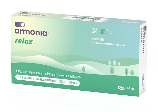 ARMONIA RELAX 1 MG A BASE DI MELATONINA 24 COMPRESSE - Farmamood