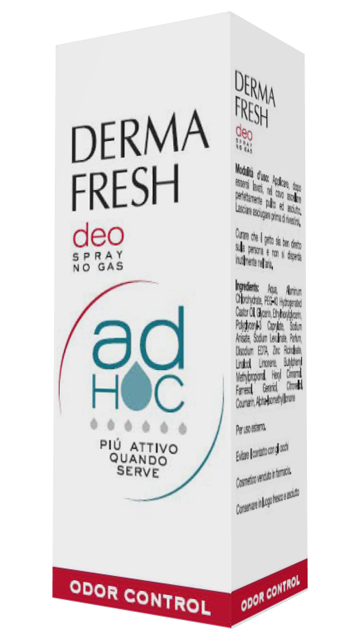 DERMAFRESH DEO SPRAY NO GAS AD HOC ODOR CONTROL DEODORANTE 100 ML - Farmamood