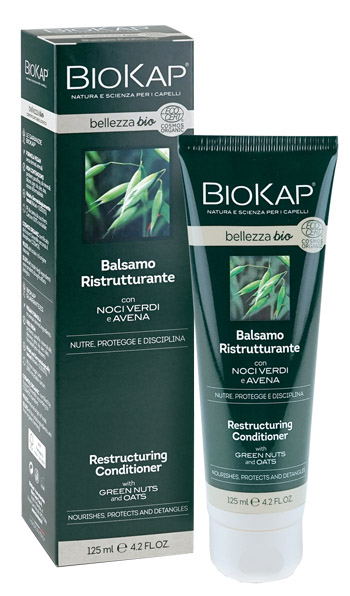 BIOKAP BELLEZZA BIO BALSAMO RISTRUTTURANTE COSMOS ECOCERT 125 ML - Farmamood