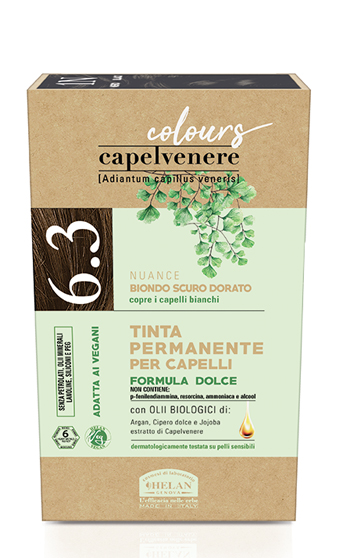 CAPELVENERE COLOURS TINTA CAPELLI 6,3N BIONDO SCURO DORATO - Farmamood