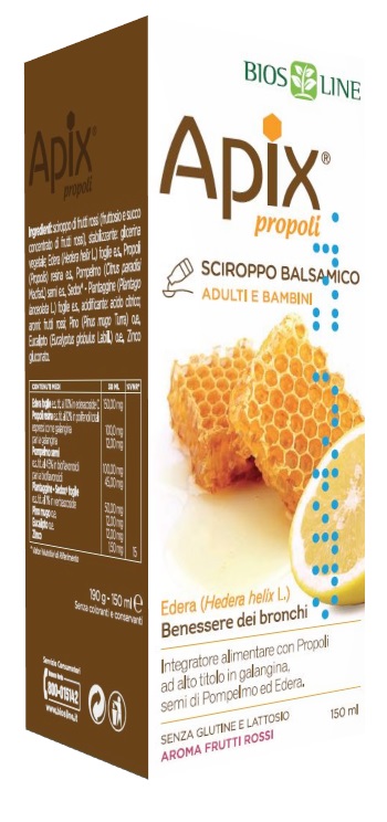 APIX PROPOLI SCIROPPO BALSAMICO SENZA CONSERVANTI 150 ML - Farmamood