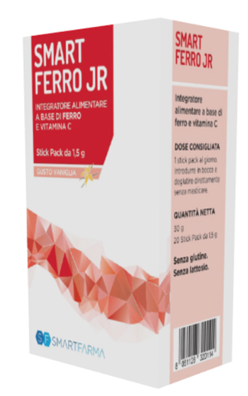 SMART FERRO JR 20 STICK PACK GUSTO VANIGLIA - Farmamood