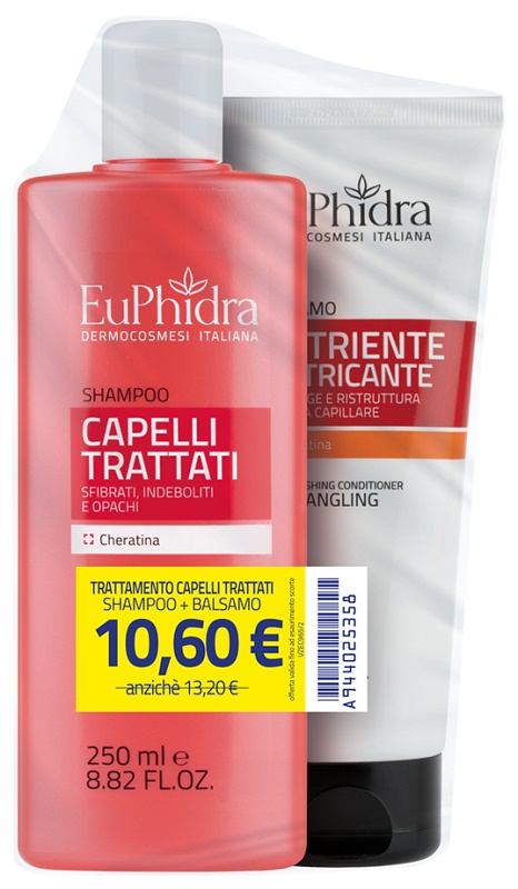 EUPHIDRA SHAMPOO CAPELLI TRATTATI 250 ML + BALSAMO NUTRIENTE 200 ML - Farmamood