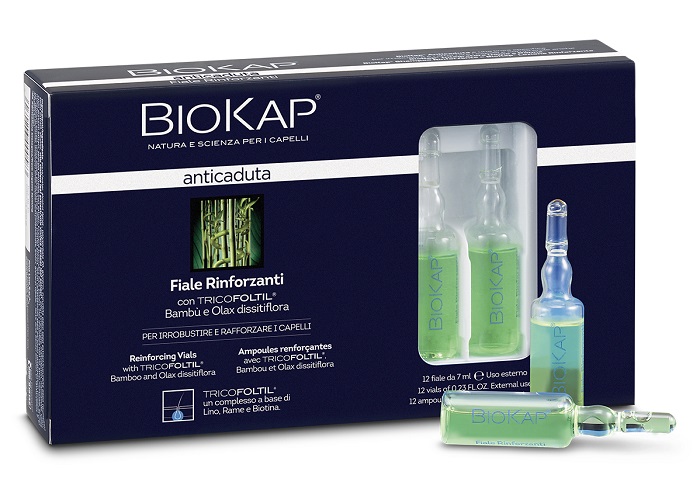 BIOKAP FIALE RINFORZANTI ANTICADUTA CON TRICOLTIL 12 PEZZI DA 7 ML NEW - Farmamood