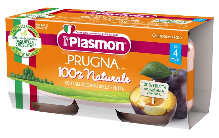PLASMON OMOGENEIZZATO PRUGNA 2 X 80 G - Farmamood