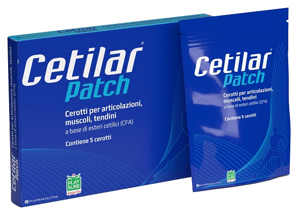 CEROTTO MONOUSO CETILAR PATCH PER ARTICOLAZIONI MUSCOLI E TENDINI 5 PEZZI - Farmamood