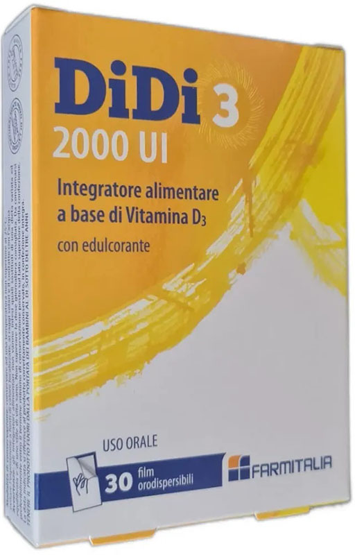 DIDI3 2000 UI 30 FILM ORODISPERSIBILI - Farmamood