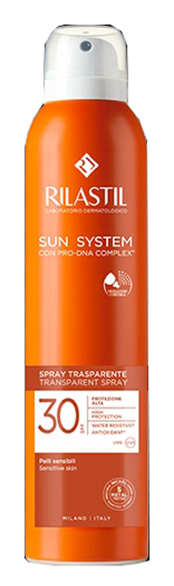 RILASTIL SUN SYSTEM TRANSPARENT SPRAY SPF30 200 ML - Farmamood