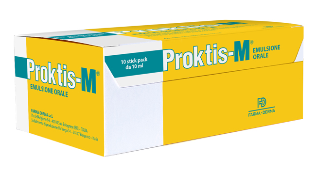 PROKTIS-M EMULSIONE ORALE 10 STICK DA 10 ML - Farmamood