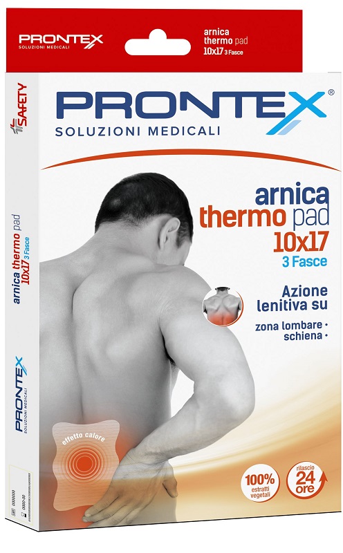 FASCIA PRONTEX ARNICA THERMO PAD 10 X 17 3 PEZZI - Farmamood