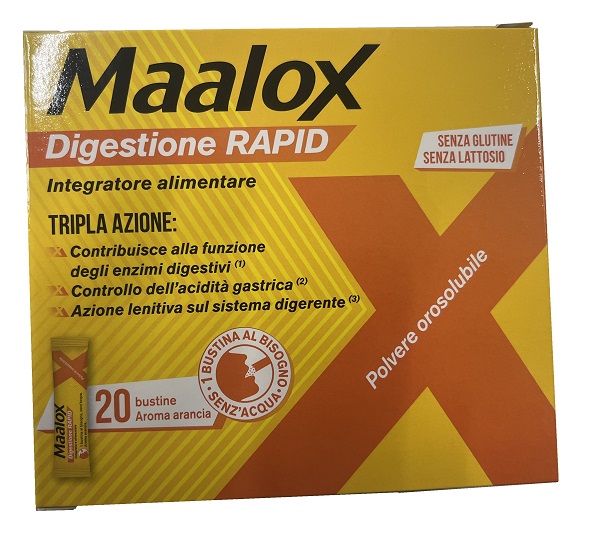 MAALOX DIGESTIONE RAPID 20 BUSTINE DA 2 G - Farmamood