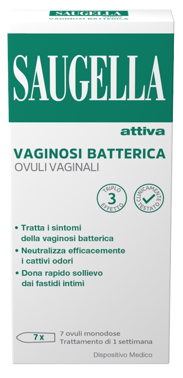 SAUGELLA ATTIVA VAGINOSI BATTERICA 7 OVULI VAGINALI - Farmamood