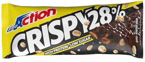 PROACTION CRISPY BAR 31% ARACHIDI SALATE 40 G - Farmamood