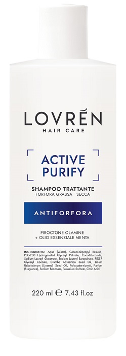 LOVREN HAIR CARE ACTIVE PURIFY SHAMPOO TRATTANTE 220 ML - Farmamood