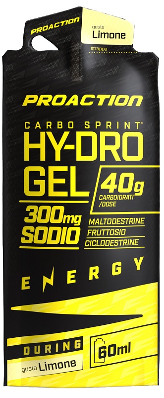 PROACTION CARBO SPRINT HYDRO GEL LIMONE 60 ML - Farmamood