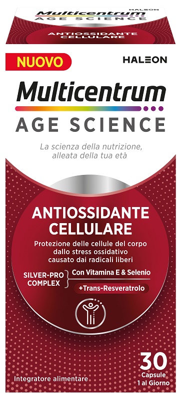 MULTICENTRUM AGE SCIENCE ANTIOSSIDANTE CELLULARE 30 CAPSULE - Farmamood