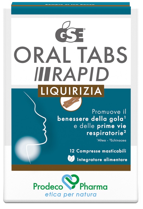 GSE ORAL TABS RAPID LIQUIRIZIA 12 COMPRESSE DA 1,5 G - Farmamood