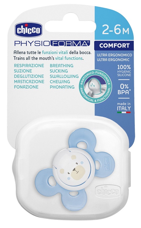 CHICCO SUCCHIETTO COMFORT BOY IN SILICONE 0-6 MESI 1 PEZZO - Farmamood