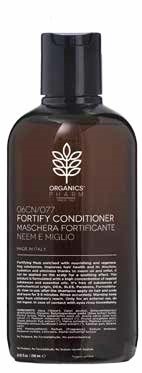 ORGANICS COSMETICS FORTIFY CONDITIONER NEEM OIL AND MILLET 250 ML - Farmamood