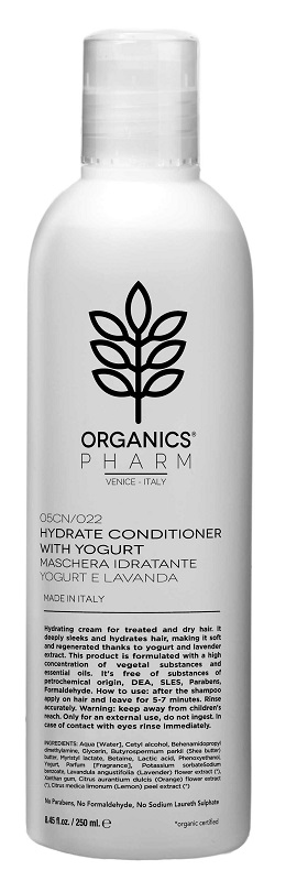 ORGANICS PHARMA HYDRATE CONDITIONER WITH YOGURT AND LAVENDER 250 ML - Farmamood