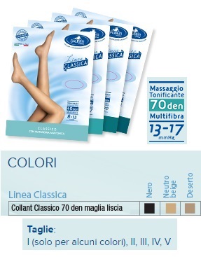 SAUBER COLLANT 70 DENARI MAGLIA LISCIA NERO 4 LINEA CLASSICA - Farmamood