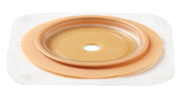 PLACCA NATURA+ PIANA RITAGLIABILE IN IDROCOLLOIDE STOMAHESIVE E CEROTTO POROSO FLANGIA 45 MM 5 PEZZI - Farmamood