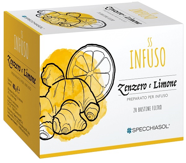 INFUSO TISANA ZENZERO + LIMONE 20 FILTRI - Farmamood