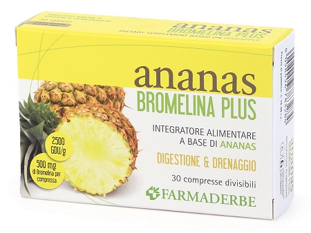 ANANAS BROMELINA PLUS 30 COMPRESSE - Farmamood