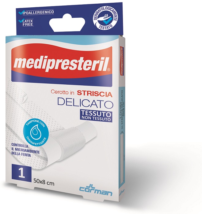 CEROTTO IN STRISCIA MEDIPRESTERIL FLESSIBILE 50X8CM - Farmamood