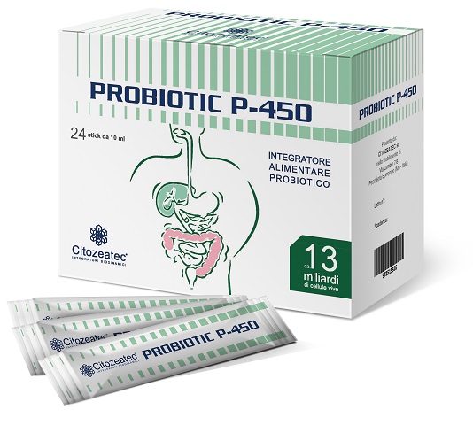 PROBIOTIC P-450 24 STICK MONODOSE 10 ML - Farmamood