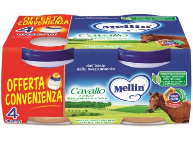 MELLIN OMOGENEIZZATO CAVALLO 4 X 80 G - Farmamood