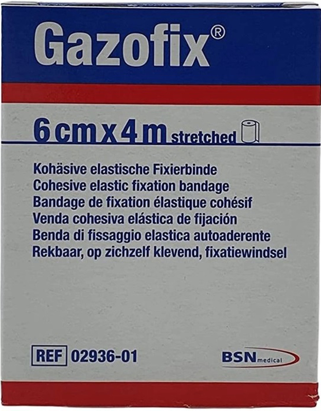 BENDA ELASTICA AUTOADESIVA GAZOFIX 6X400 CM - Farmamood
