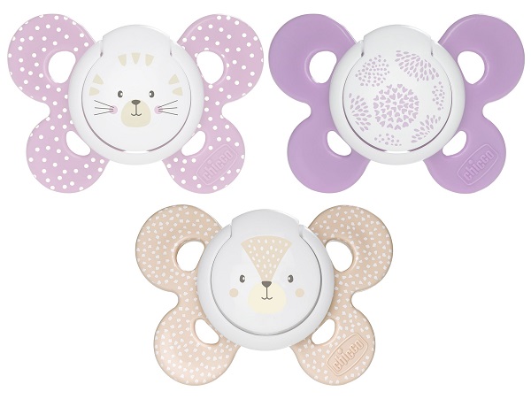 CHICCO SUCCHIETTO COMFORT GIRL IN SILICONE 6-16 MESI 2 PEZZI - Farmamood