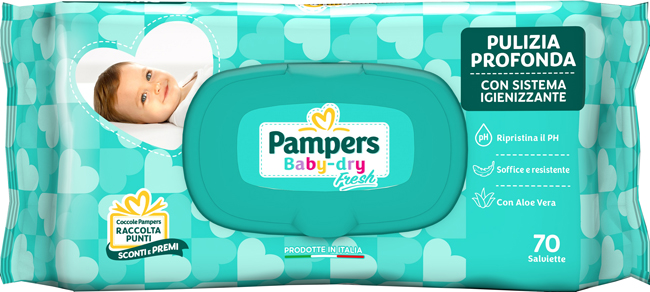 BABY DRY FRESH FORMULA ESCLUSIVA 70 PEZZI - Farmamood