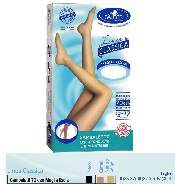 SAUBER GAMBALETTO MAGLIA LISCIA 70 DENARI CAMEL 3 - Farmamood