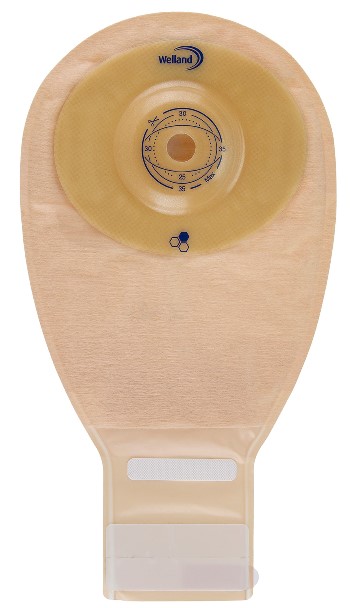 SACCA PER ILEOSTOMIA OPACA RITAGLIABILE WELLAND AURUM PROFILE ILEO MIDI DIAMETRO 13-48 MM INIZIO CONVESSITA' 48 MM 10 PEZZI - Farmamood