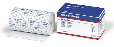 FASCIA AUTOADESIVA IPOALLERGENICA FIXOMULL STRETCH PER FISSAGGIO CATETERI M 10 X 10 CM - Farmamood