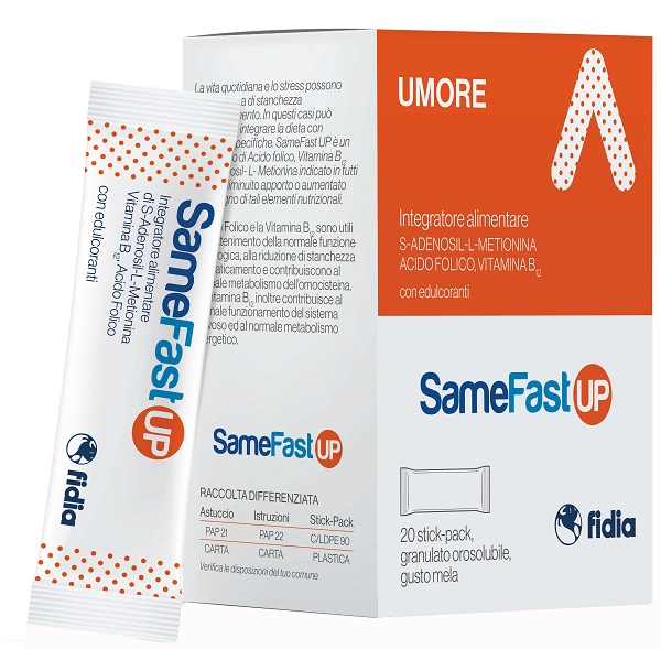 SAMEFAST UP 20 STICK PACK GRANULATO OROSOLUBILE GUSTO ANANAS - Farmamood