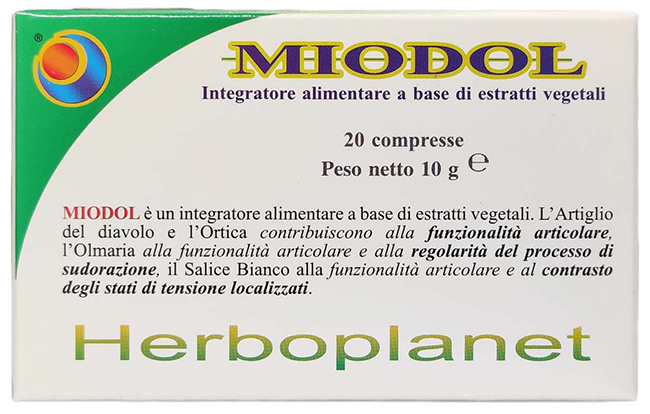 MIODOL 20 COMPRESSE BLISTER 10 G - Farmamood